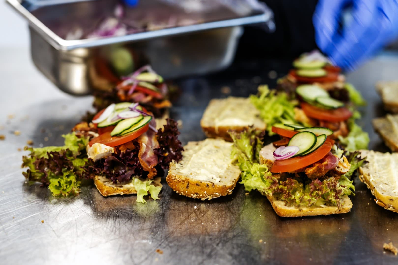 Lunch being prepared for delivery in the Ability kitchen